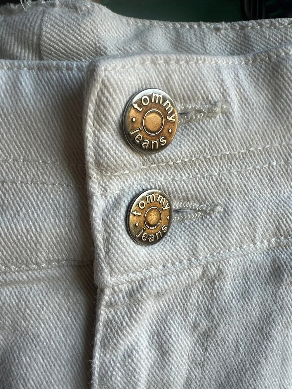 Y2K vintage Tommy Hilfiger cropped sailor double zip jean / size 2
